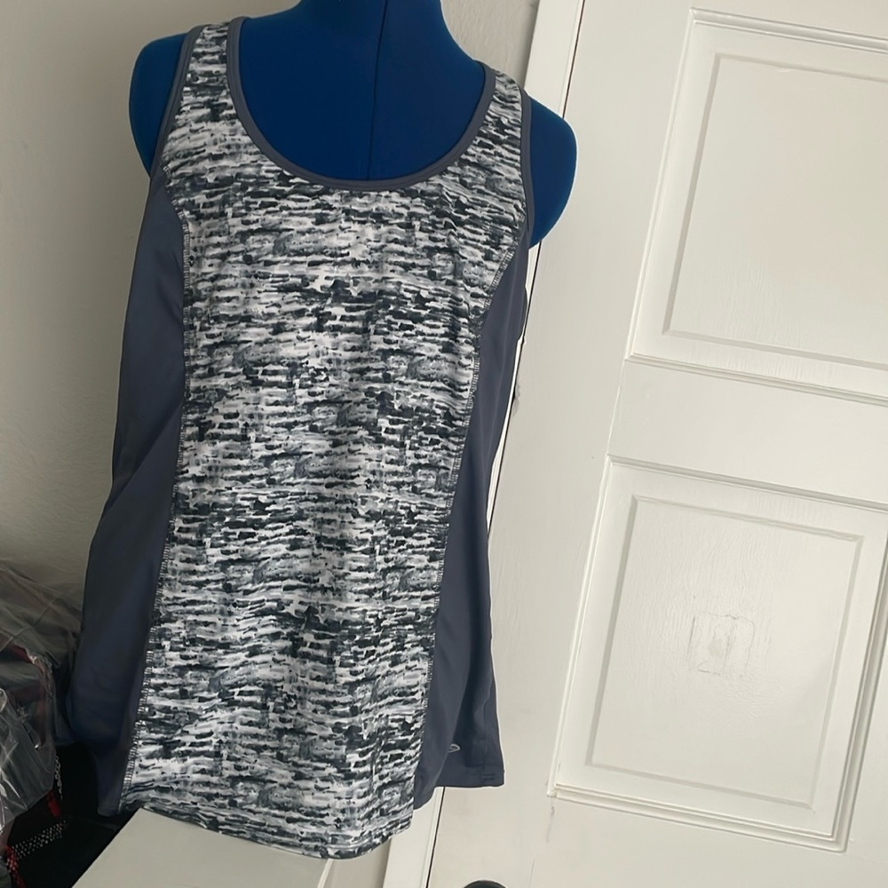 Champion Gray and White Sports Bra Intimates & Sleepwear